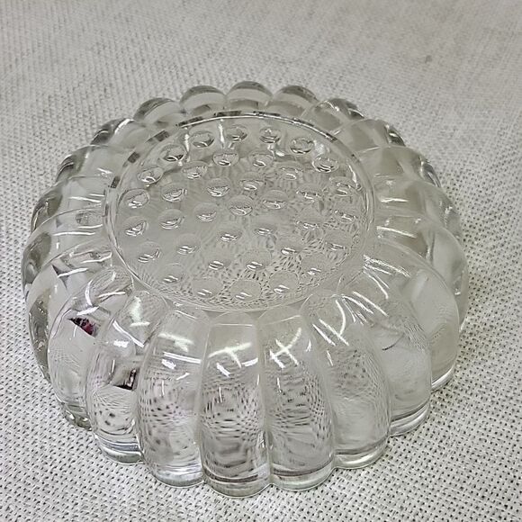 Jeannette Glass Clear National 4 1/2" Berry Dessert Bowls set of 5 - Picture 4 of 4